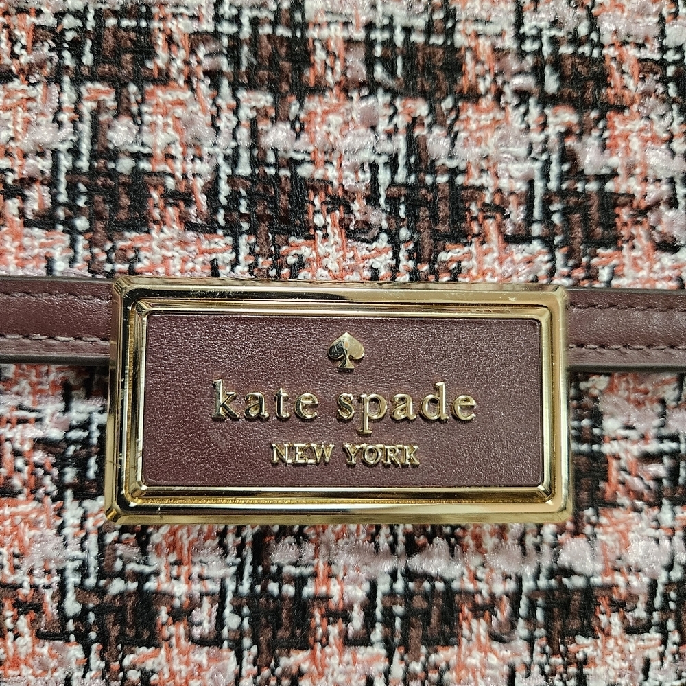 Kate ♠️ Spade  Reegan Top Handle Tweed Crossbody - Picture 4 of 16